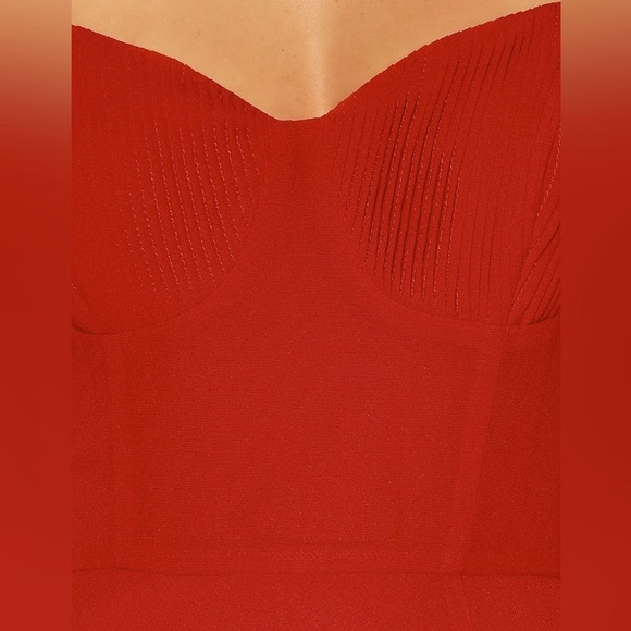 Lulu’s Cause For Commotion Bustier Maxi Dress Red Size M - Picture 14 of 15